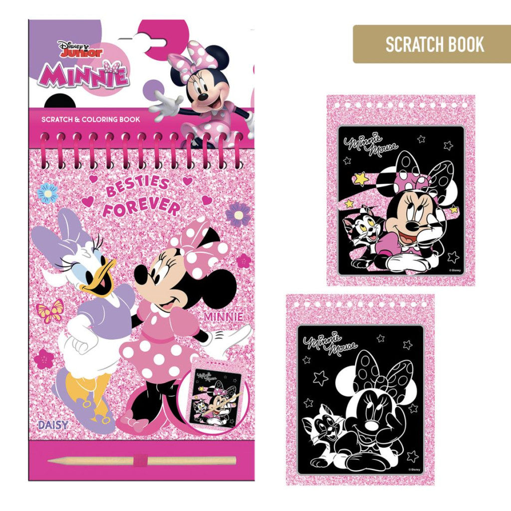Disney Minnie Besties skrāpējamo attēlu gravēšanas un krāsošanas komplekts