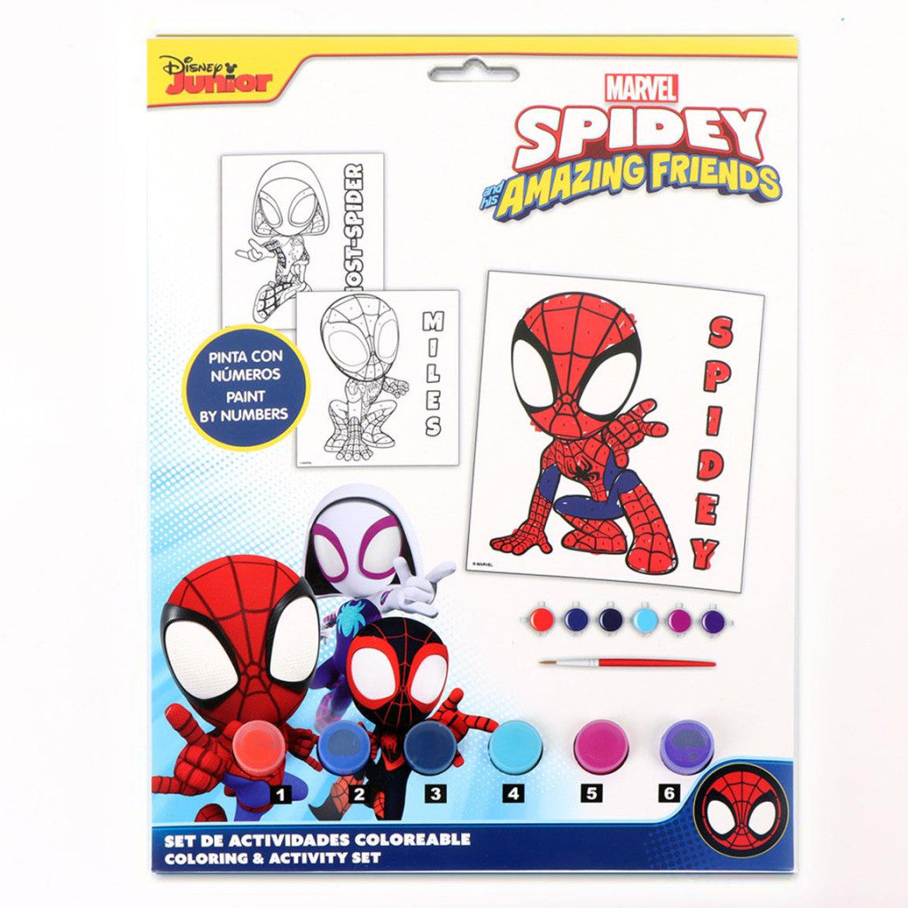 Zirnekļcilvēka un Spidey Friends krāsojamās figūriņas komplekts