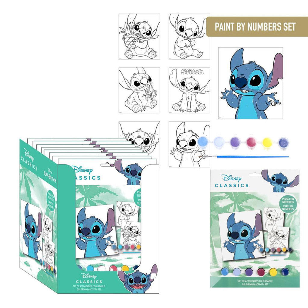 Disney Lilo un Stitch citplanētiešu krāsojumu komplekts pēc skaitļiem