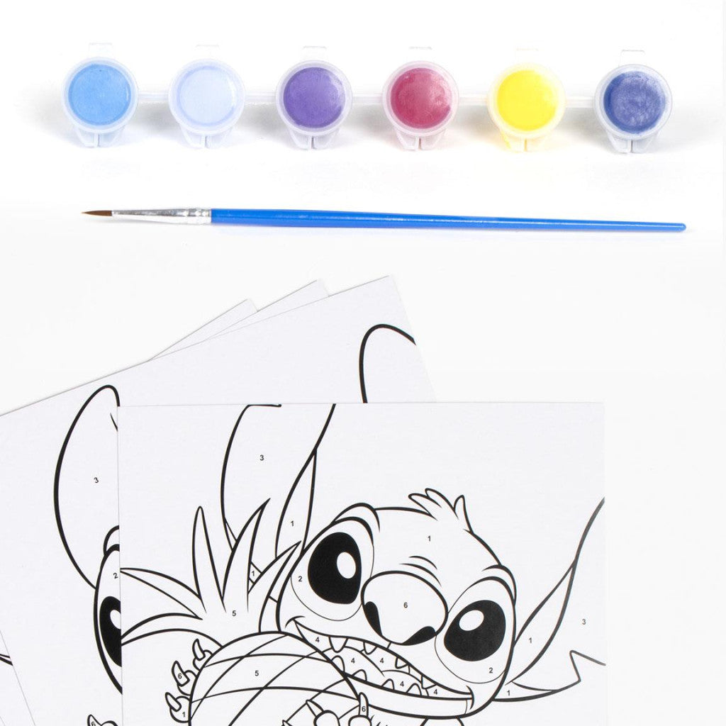 Disney Lilo un Stitch citplanētiešu krāsojumu komplekts pēc skaitļiem