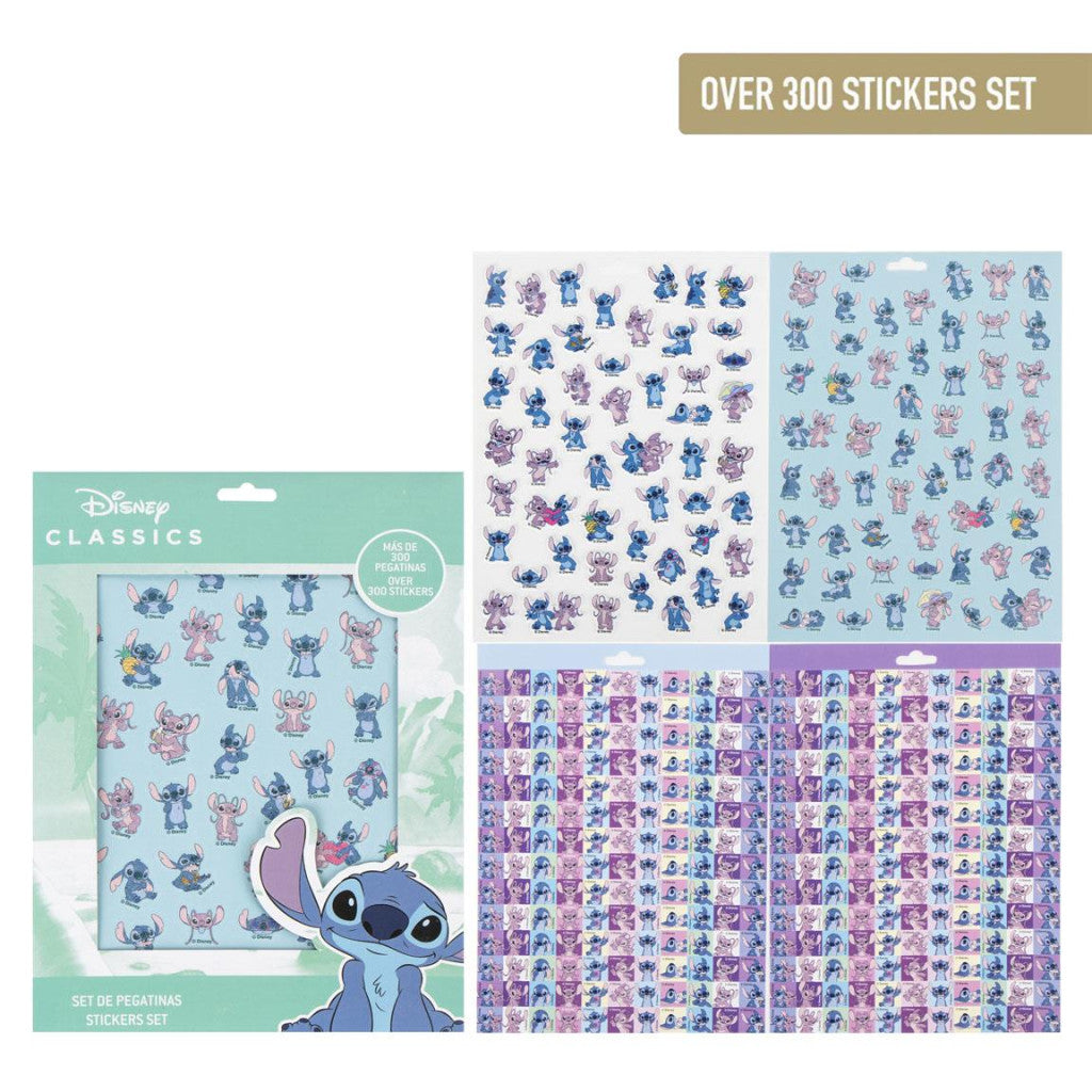 Disney Lilo un Stitch citplanētiešu uzlīmju komplekts, 300 gabali