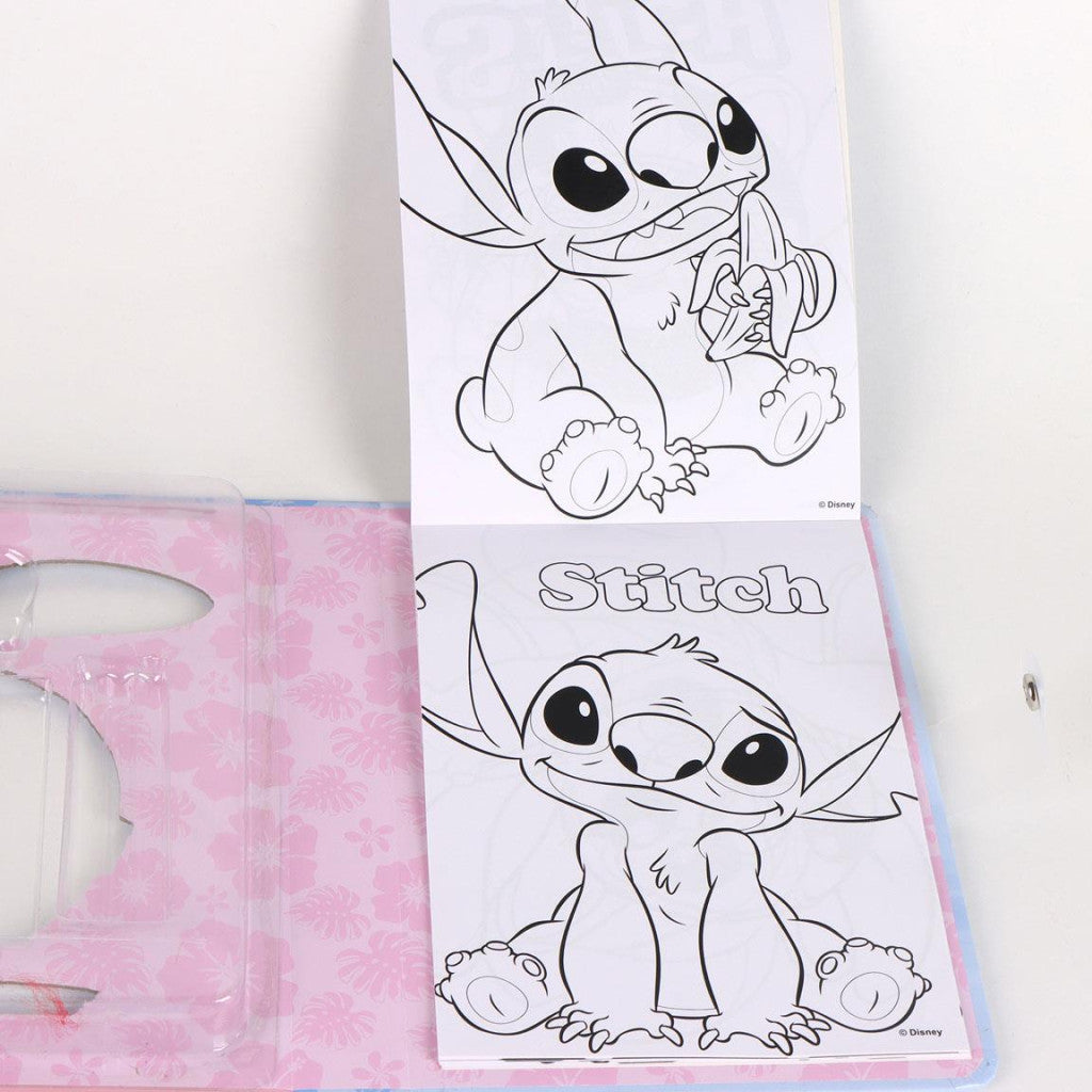 Disney Lilo un Stitch banānu krāsojamo klažu komplekts ar veidni