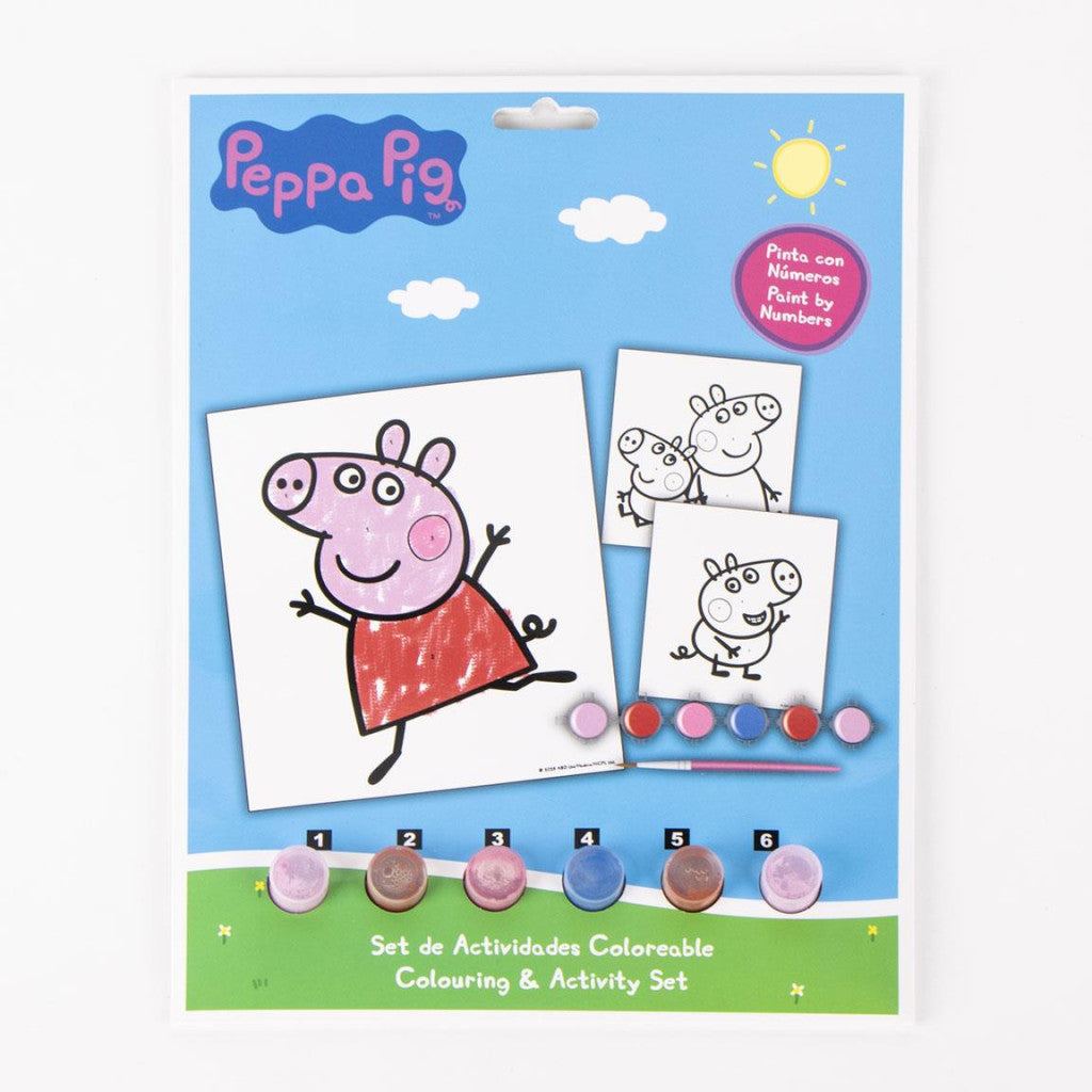 Peppa Pig Fun ciparu krāsošanas komplekts