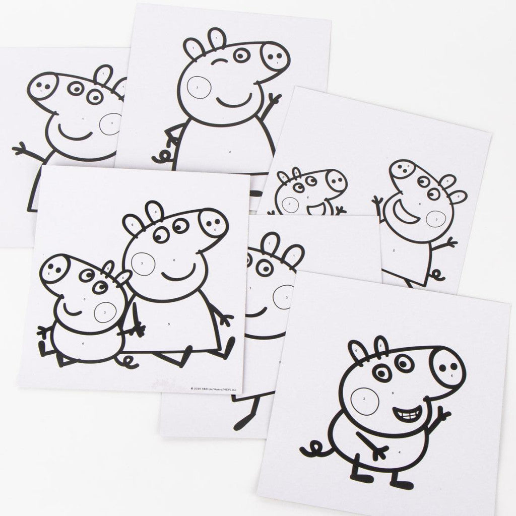Peppa Pig Fun ciparu krāsošanas komplekts