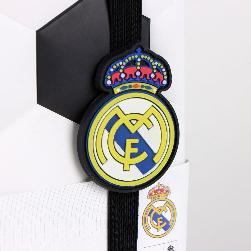 Polsterēta piezīmju grāmatiņa ar līniju un Real Madrid Ball
