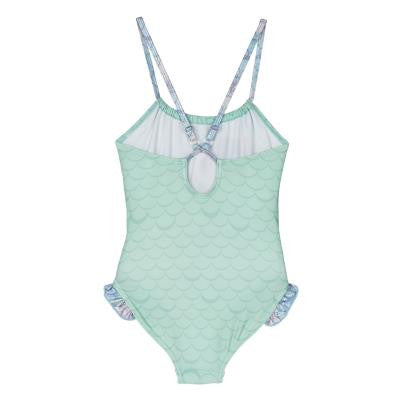 Gabby's Dollhouse Sequin bērnu peldkostīms, peldēšanai, 2-6 gadi