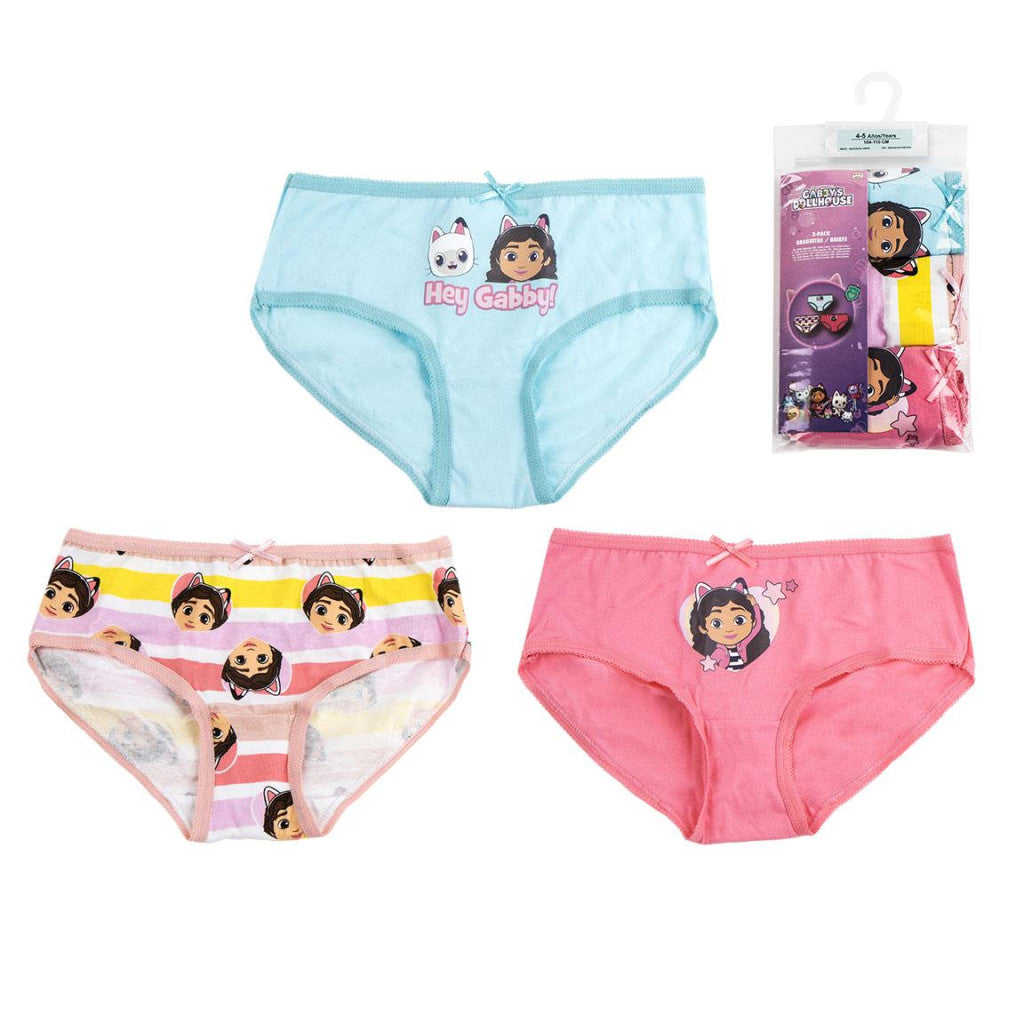 Gabby's Dollhouse Hei bērnu apakšveļa, biksītes 3 gab./iepakojumā 2-8 gadi