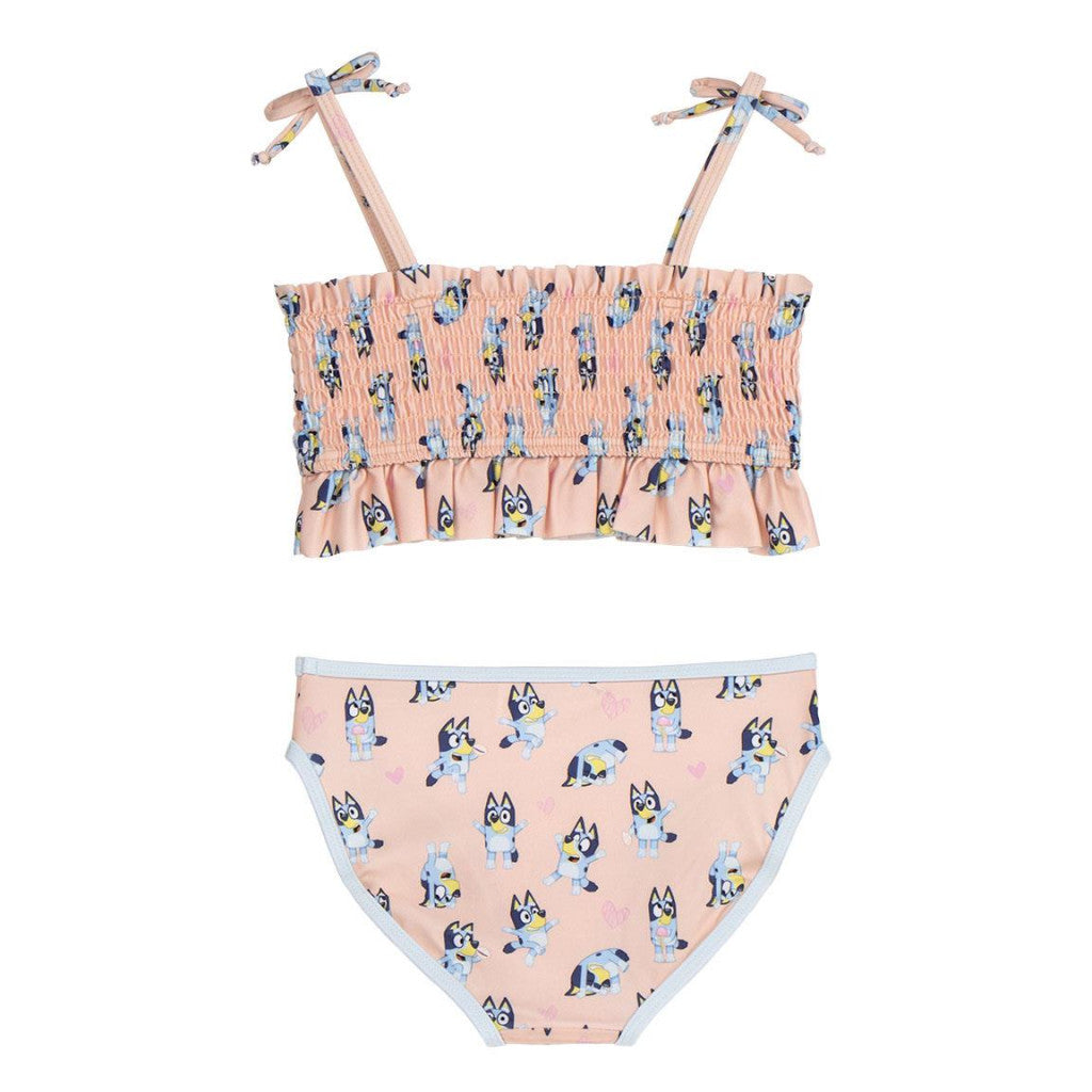 Bērnu peldkostīms "Bluey Peach", bikini, vecums 2-6 gadi