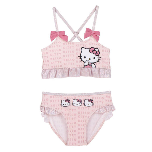 Hello Kitty mirdzošs bērnu peldkostīms, bikini 3-7 gadi