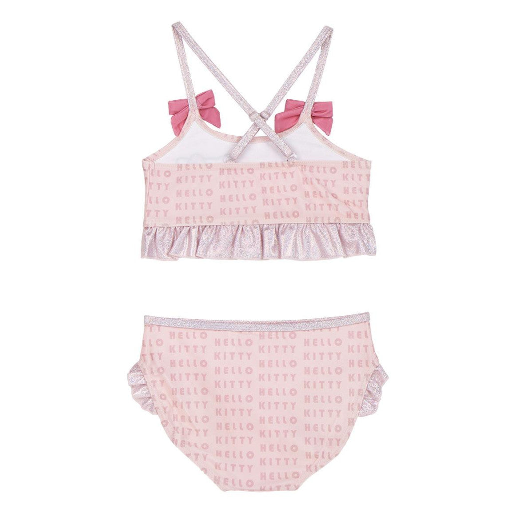 Hello Kitty mirdzošs bērnu peldkostīms, bikini 3-7 gadi