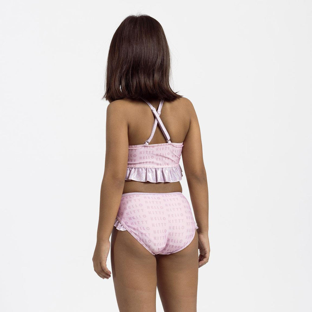 Hello Kitty mirdzošs bērnu peldkostīms, bikini 3-7 gadi