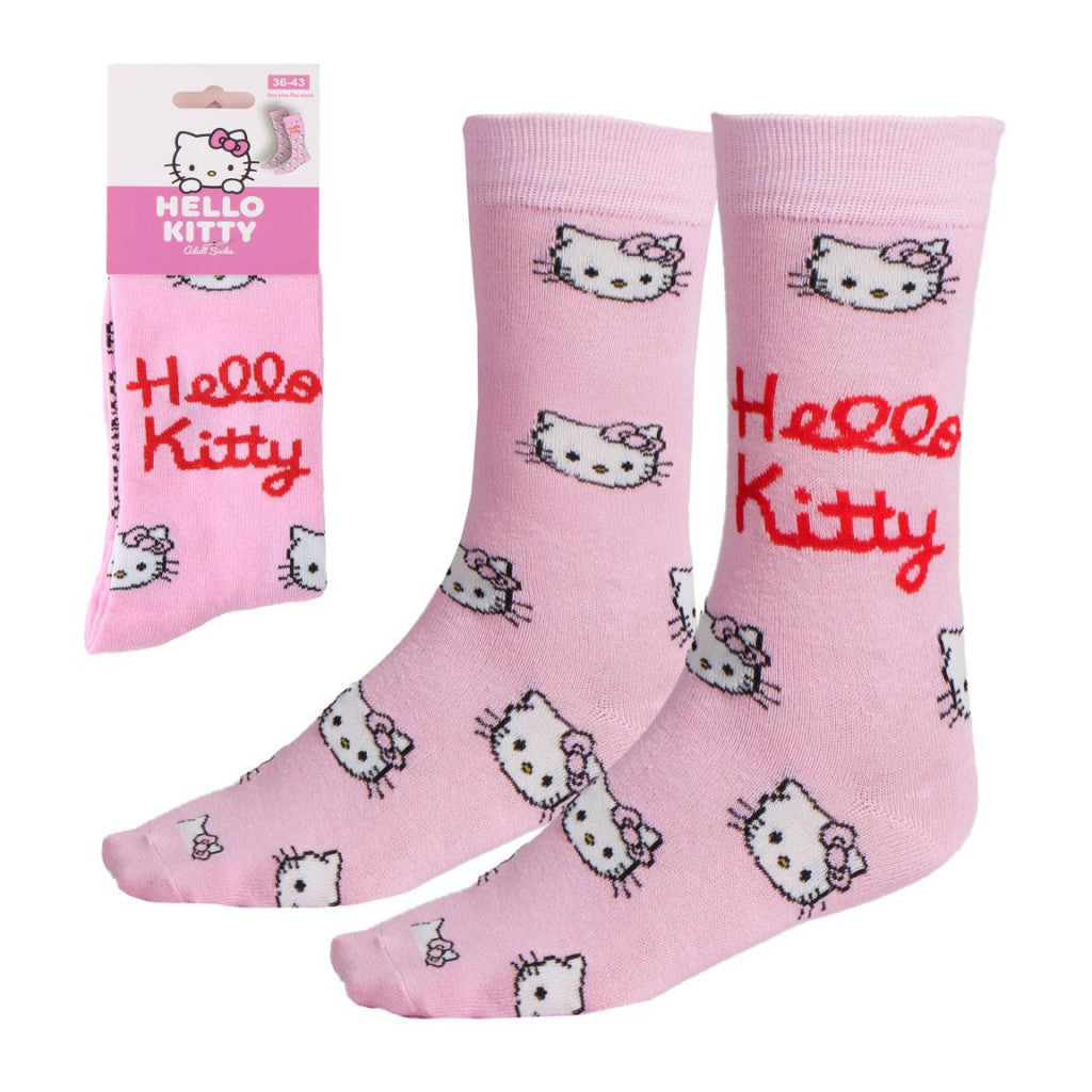 Hello Kitty Mini Head pieaugušo garās zeķes 36/43