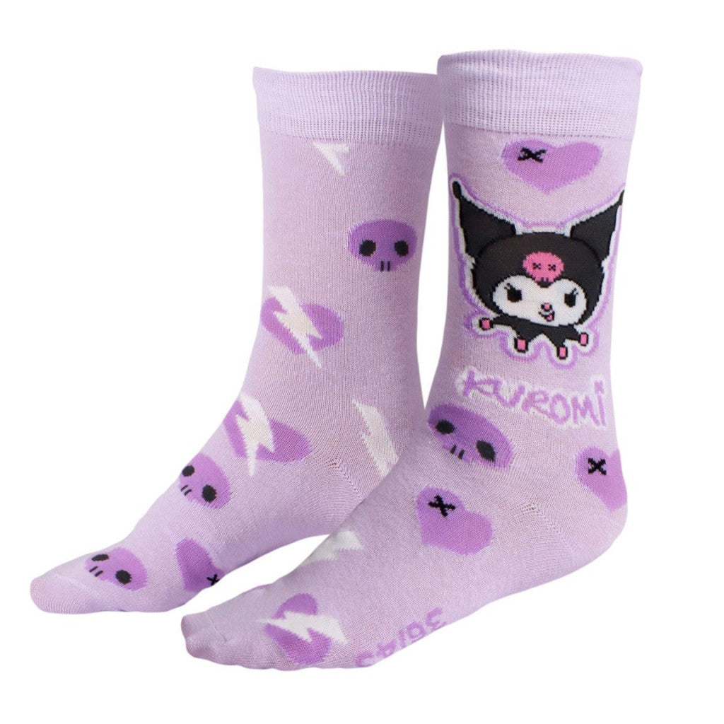 Hello Kitty Kuromi violetas pieaugušo garās cauruļzeķes 36/43