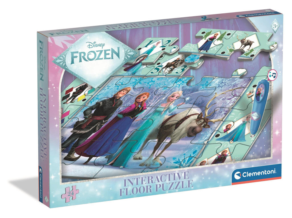 Disney Frozen Ice Kingdom interaktīva 24 gabalu puzle Clementoni