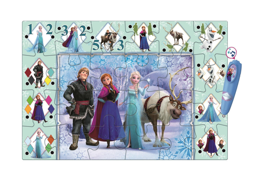 Disney Frozen Ice Kingdom interaktīva 24 gabalu puzle Clementoni