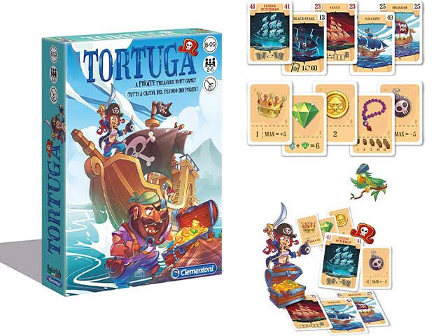 Krāsainā Tortuga Clementoni mini galda spēle
