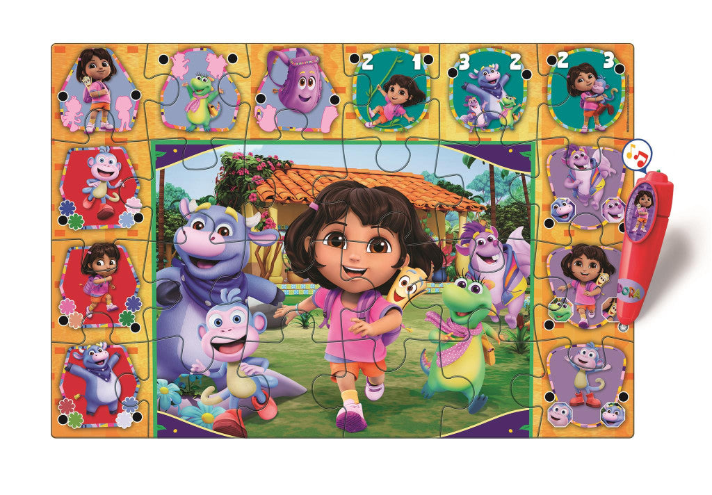 Dora the Explorer Adventure interaktīvā 24 daļu puzle Clementoni