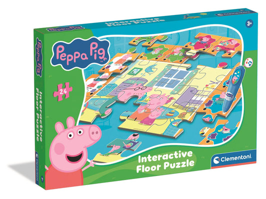 Peppa Pig Reading interaktīva 24 gabalu puzle Clementoni