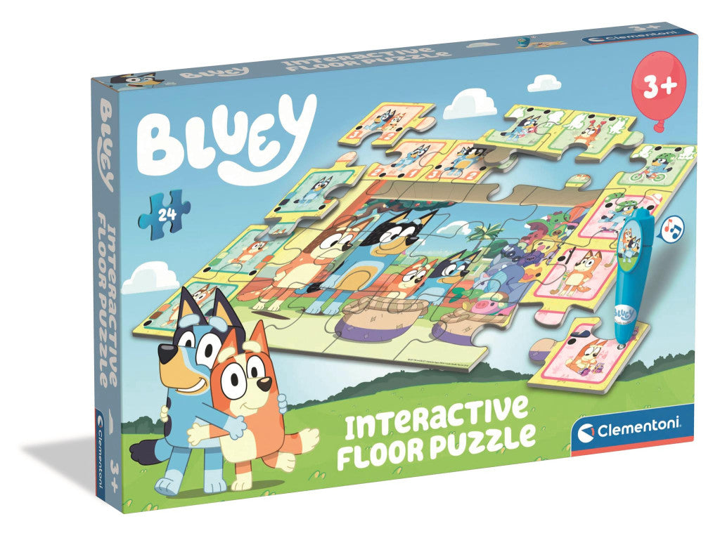 Bluey Playtime interaktīvā 24 gabalu puzle Clementoni