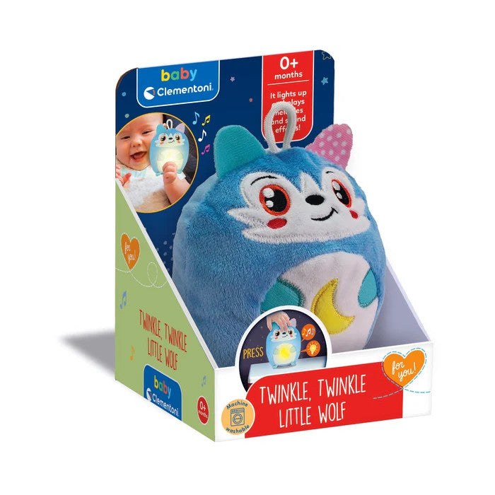 Clementoni naktslampiņa un rotaļlieta Wolf Twinkle Twinkle