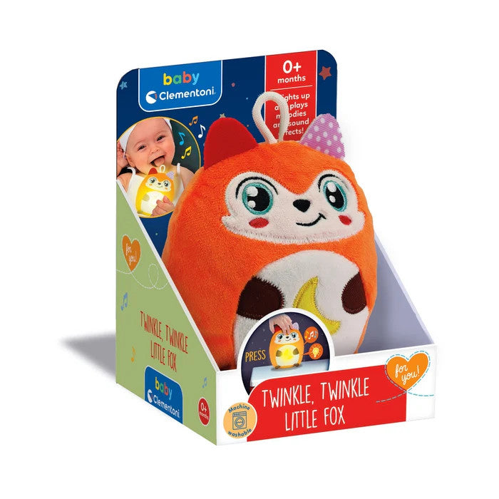 Fox Twinkle Twinkle naktslampiņa un rotaļlieta Clementoni