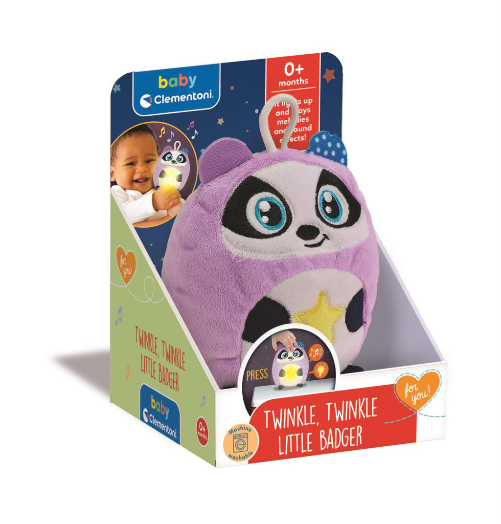 Badger Twinkle Twinkle Clementoni naktslampiņa un rotaļlieta