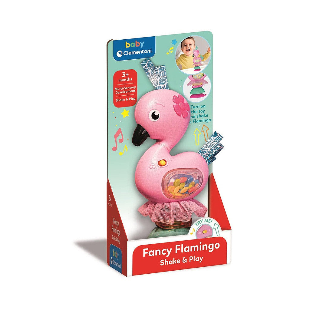 Dzīvnieku iedomātā flamingo bērnu grabulīte Clementoni