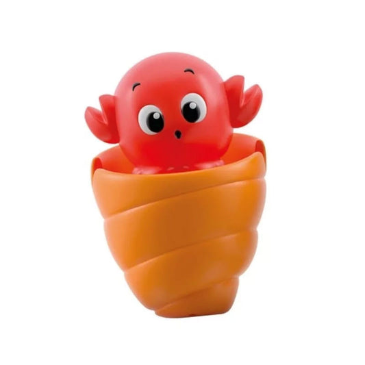 Clementoni Dzīvnieku čaumalas Peekaboo krabju vannas rotaļlieta