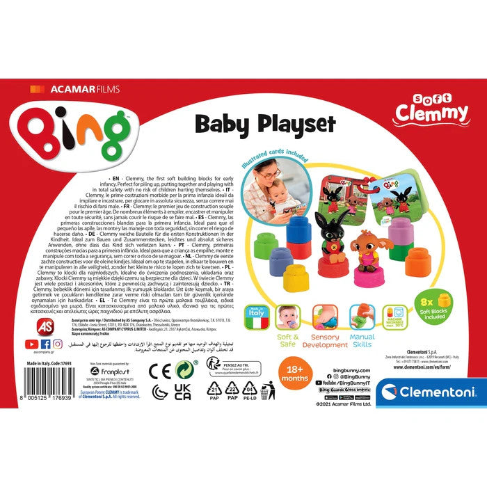 Bing Clemmy bērnu klucīšu komplekts Clementoni
