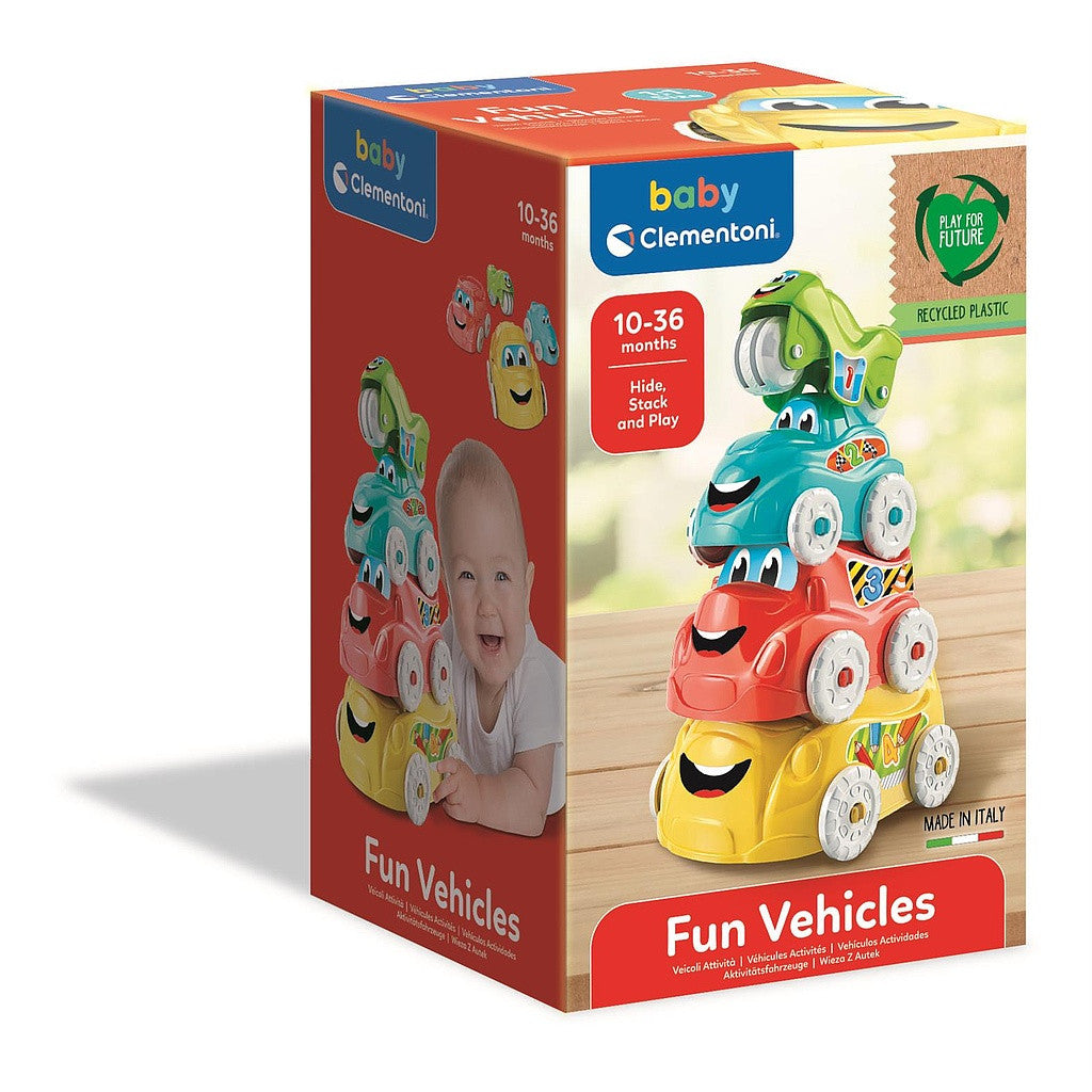 Clementoni bērnu klucīši "Traffic Fun" 4 gab.