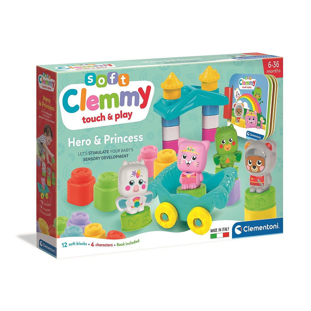 Krāsojamo Clemmy rotaļu komplekts "Varonis un princese" Clementoni