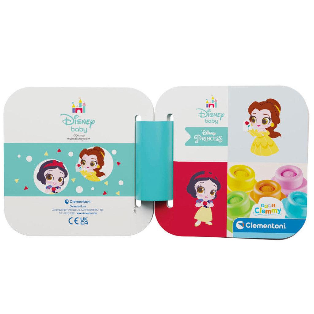 Disney princeses Klemijas Sniegbaltītes un Bellas klucīšu komplekts ar grāmatu Clementoni