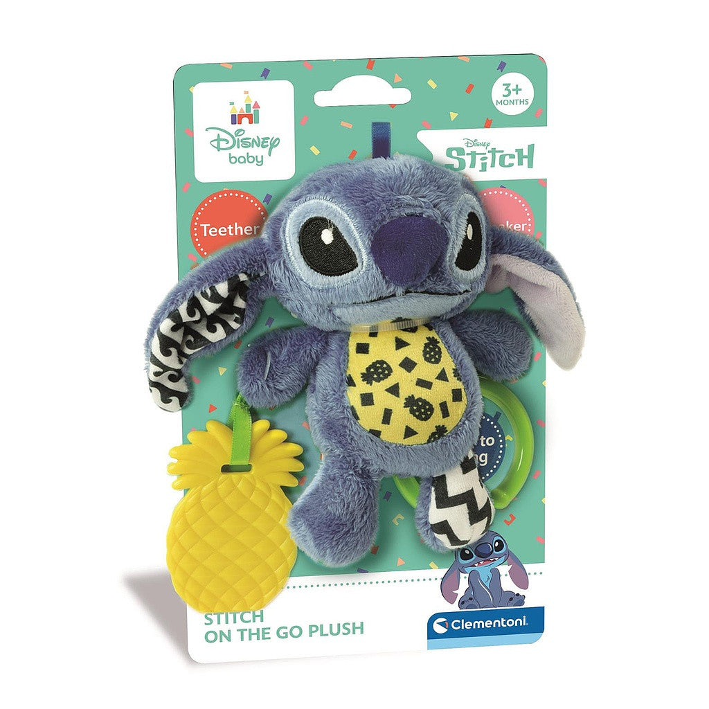 Disney Lilo un Stitch Ananas plīša rotaļlieta un zobu graužamais Clementoni