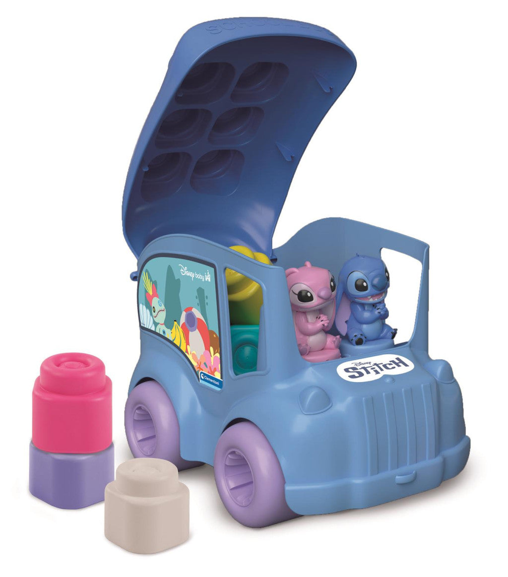 Disney Lilo un Stitch Clemmy Sensorisko formu šķirošanas autobuss Clementoni
