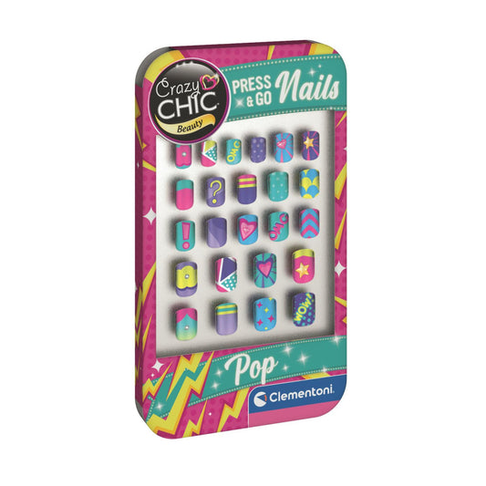 Crazy Chic Pop Clementoni mākslīgo nagu komplekts