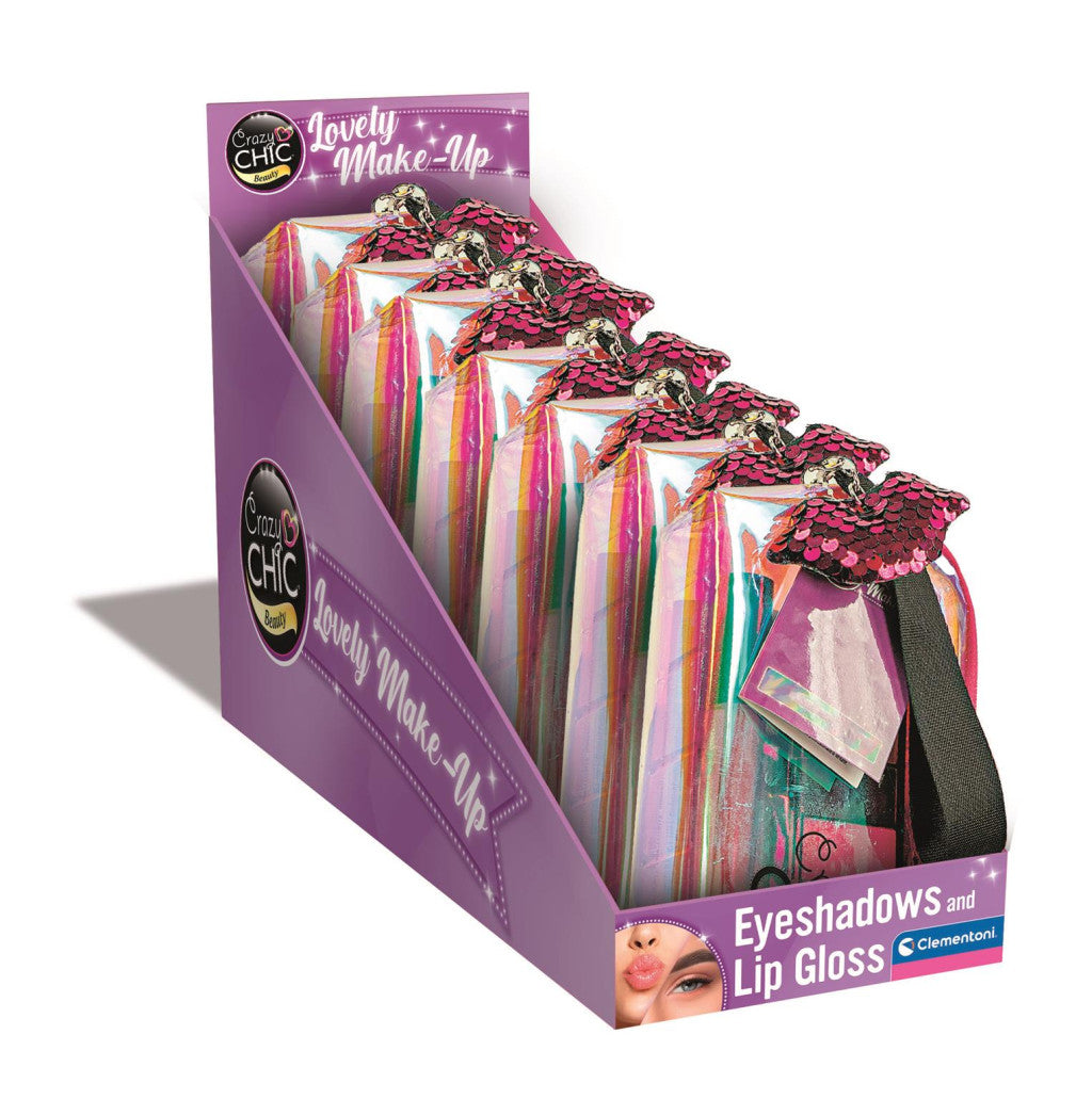 Crazy Chic Beauty kosmētikas komplekts hologrāfiskā somiņā, Clementoni