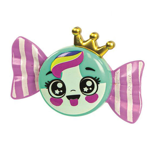 Crazy Chic Pink Stripe konfektes formas lūpu spīdums Clementoni