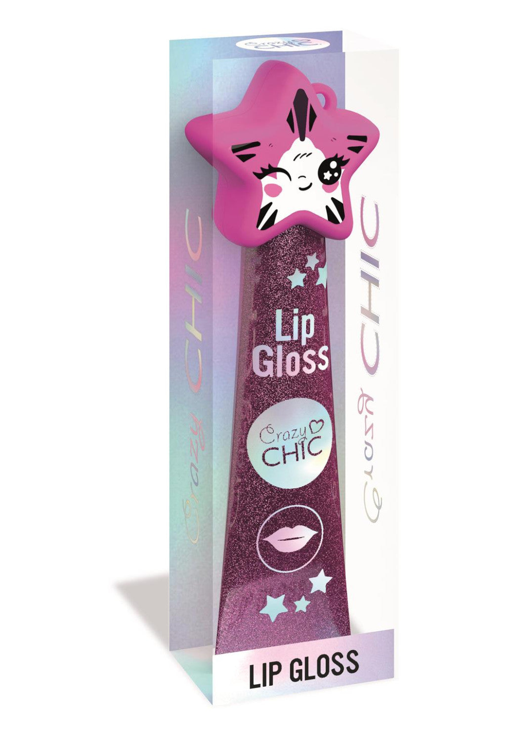 Crazy Chic Pink Star lūpu spīdums Clementoni
