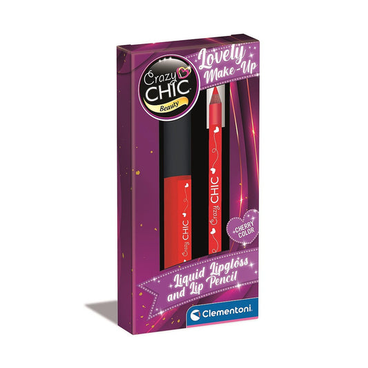 Crazy Chic Cherry lūpu spīdums un lūpu laineris Clementoni