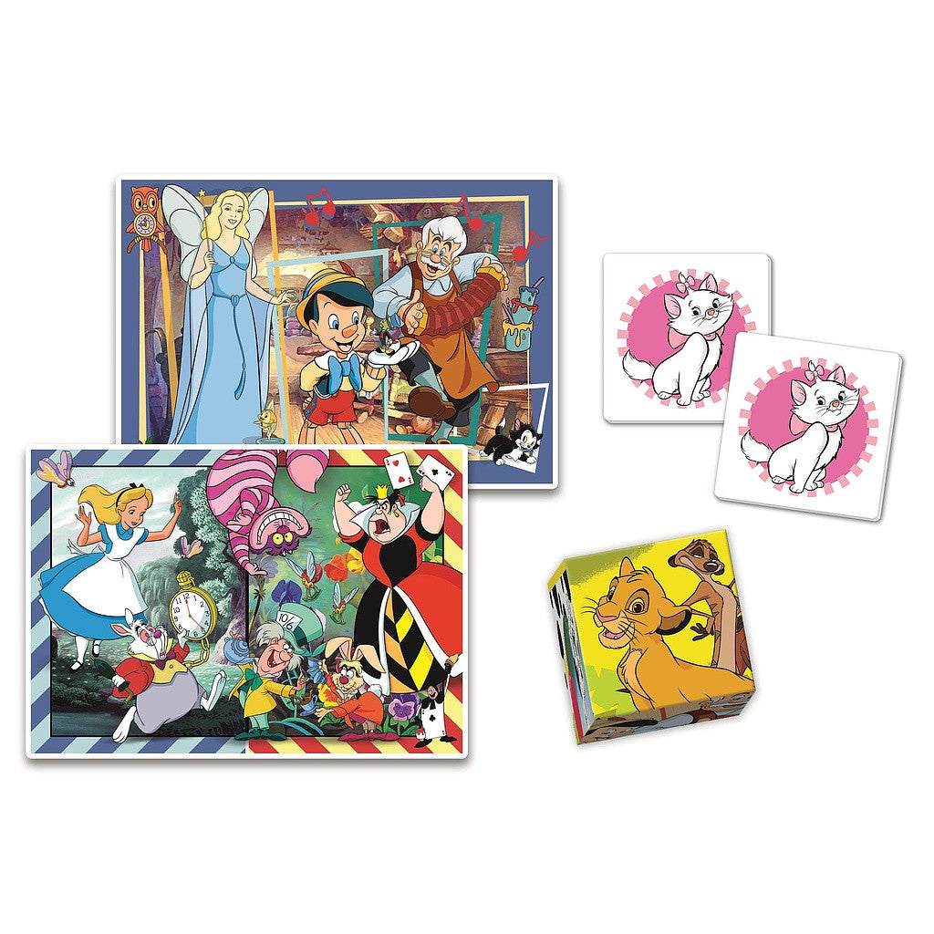 Disney Classics maģiskā 4-in-1 spēļu kolekcija Clementoni