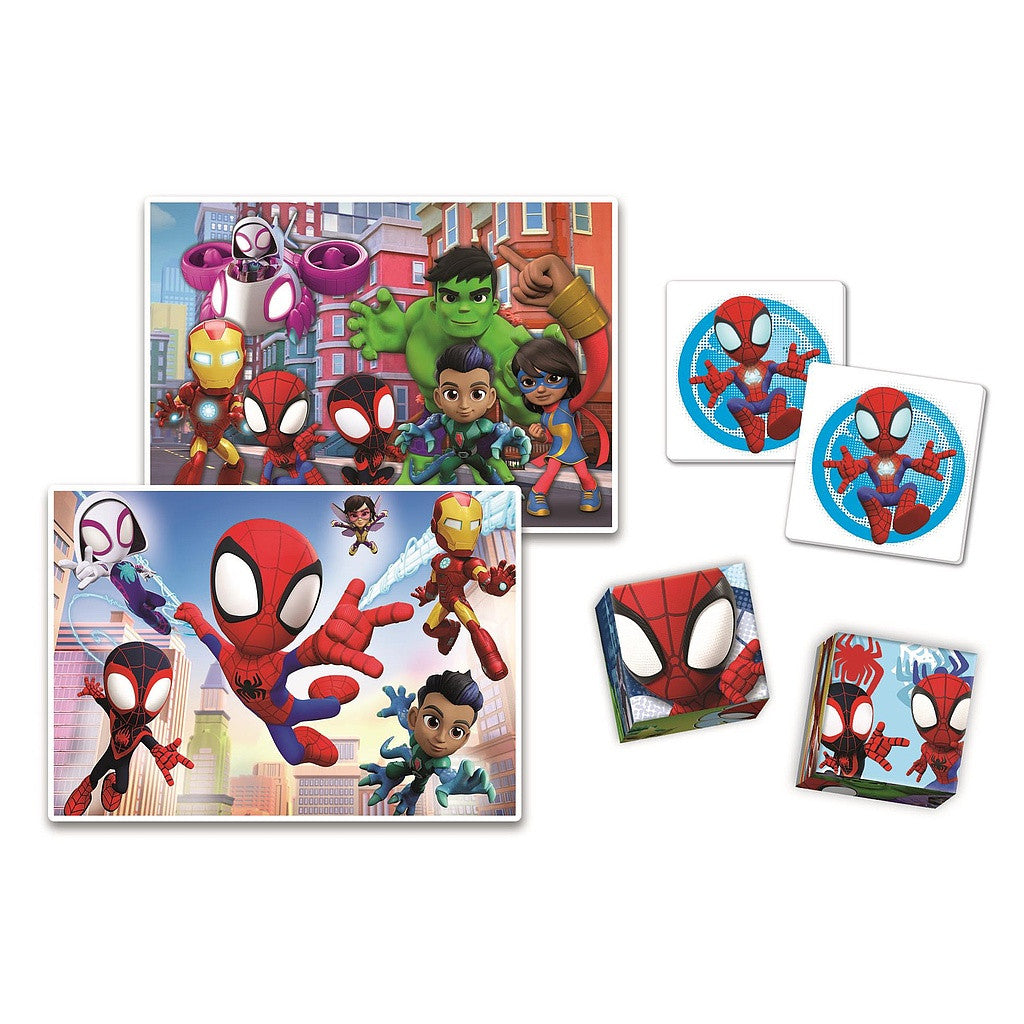 Zirnekļcilvēka un Spidey 4-in-1 spēļu kolekcija Clementoni