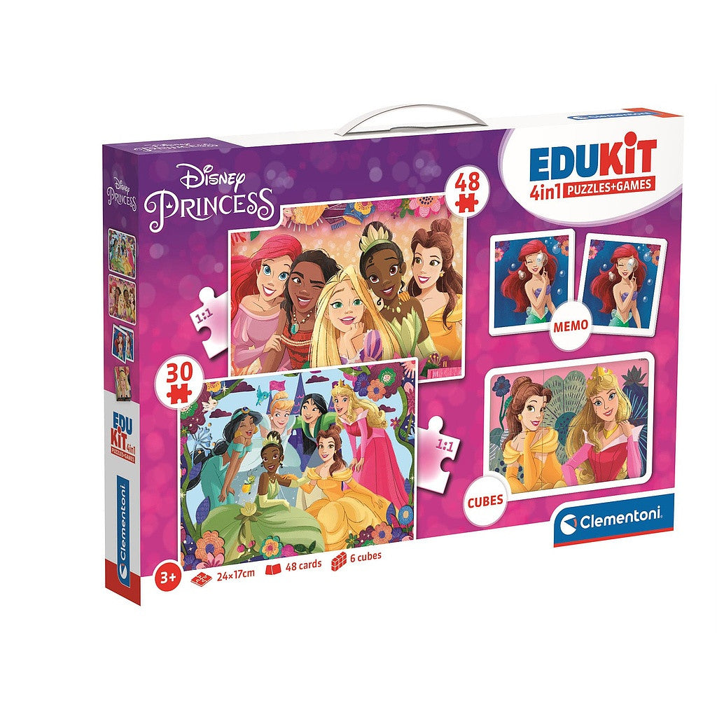 Disney Princess Bonding 4-in-1 spēļu kolekcija Clementoni