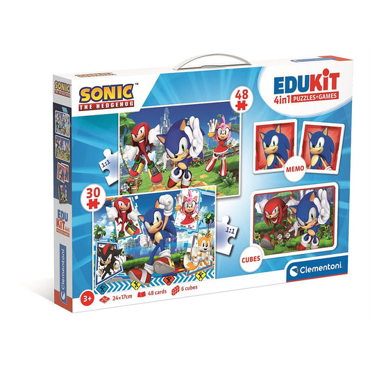 Sonic the Hedgehog varoņu 4 vienā spēles kolekcija Clementoni