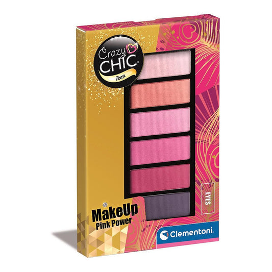 Crazy Chic Pink Power acu ēnu komplekts Clementoni