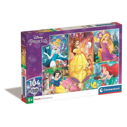Disney Hercegn≈ëk Pasakas 104 db-os Brilliant puzle Clementoni