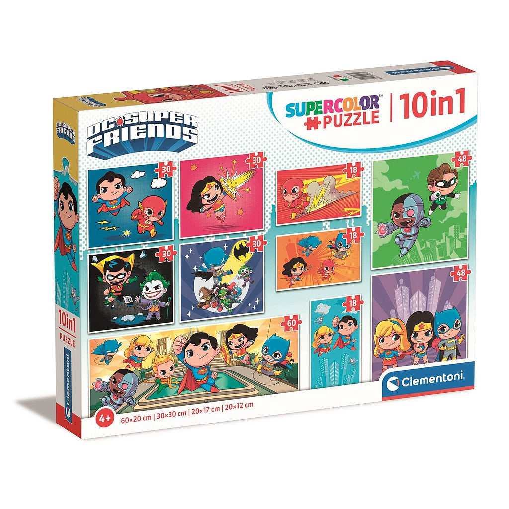 Jusice League Idols DC Super Hero 10 vienā puzle Clementoni
