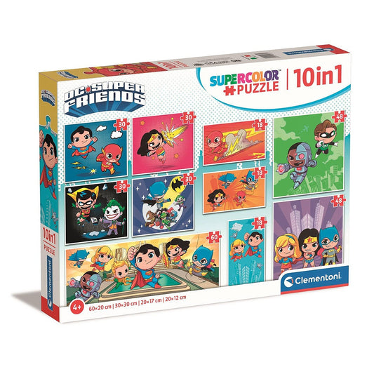 Jusice League Idols DC Super Hero 10 vienā puzle Clementoni