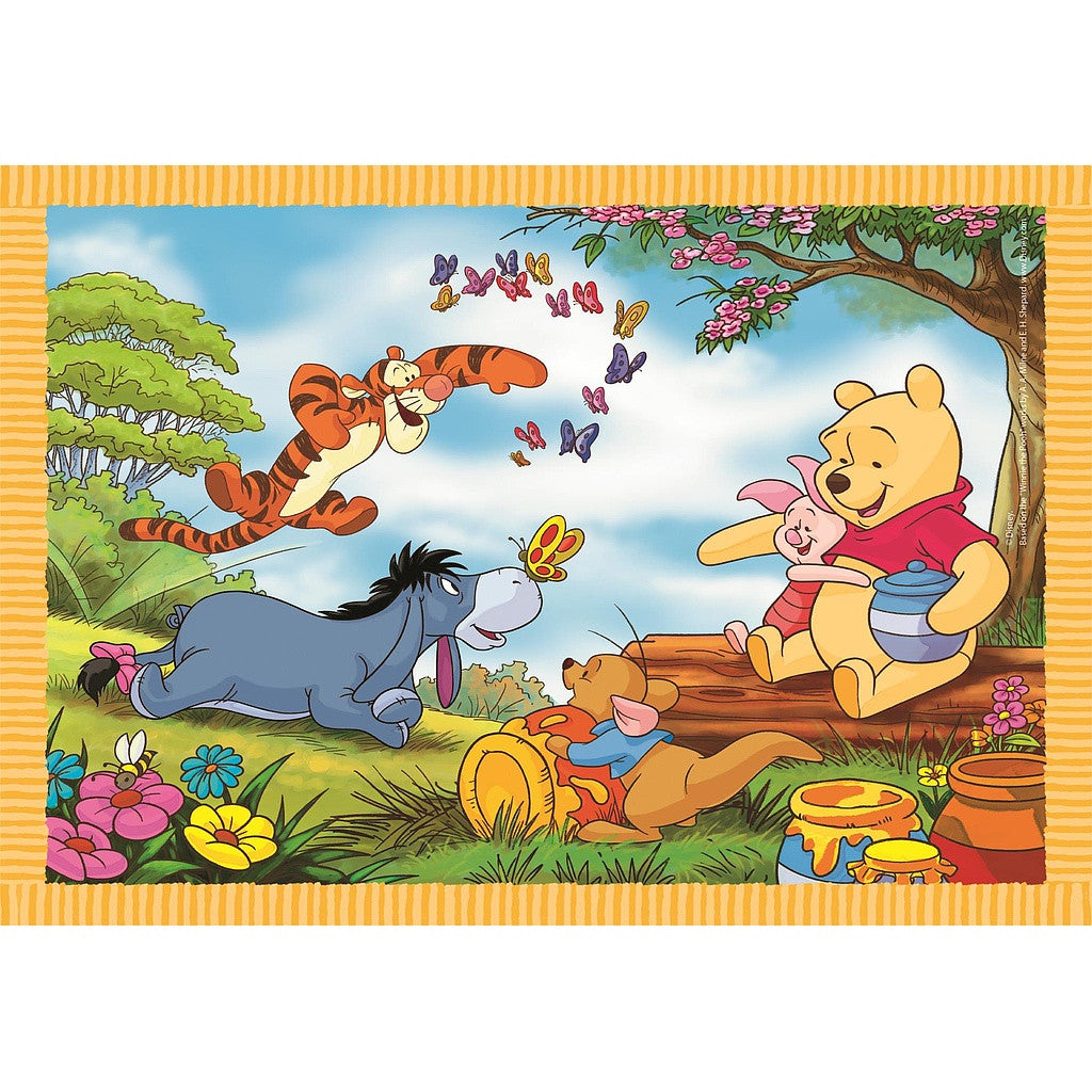 Disney Vinnijs Pūks Jautras dienas uz mūžu 4-in-1 puzle Clementoni
