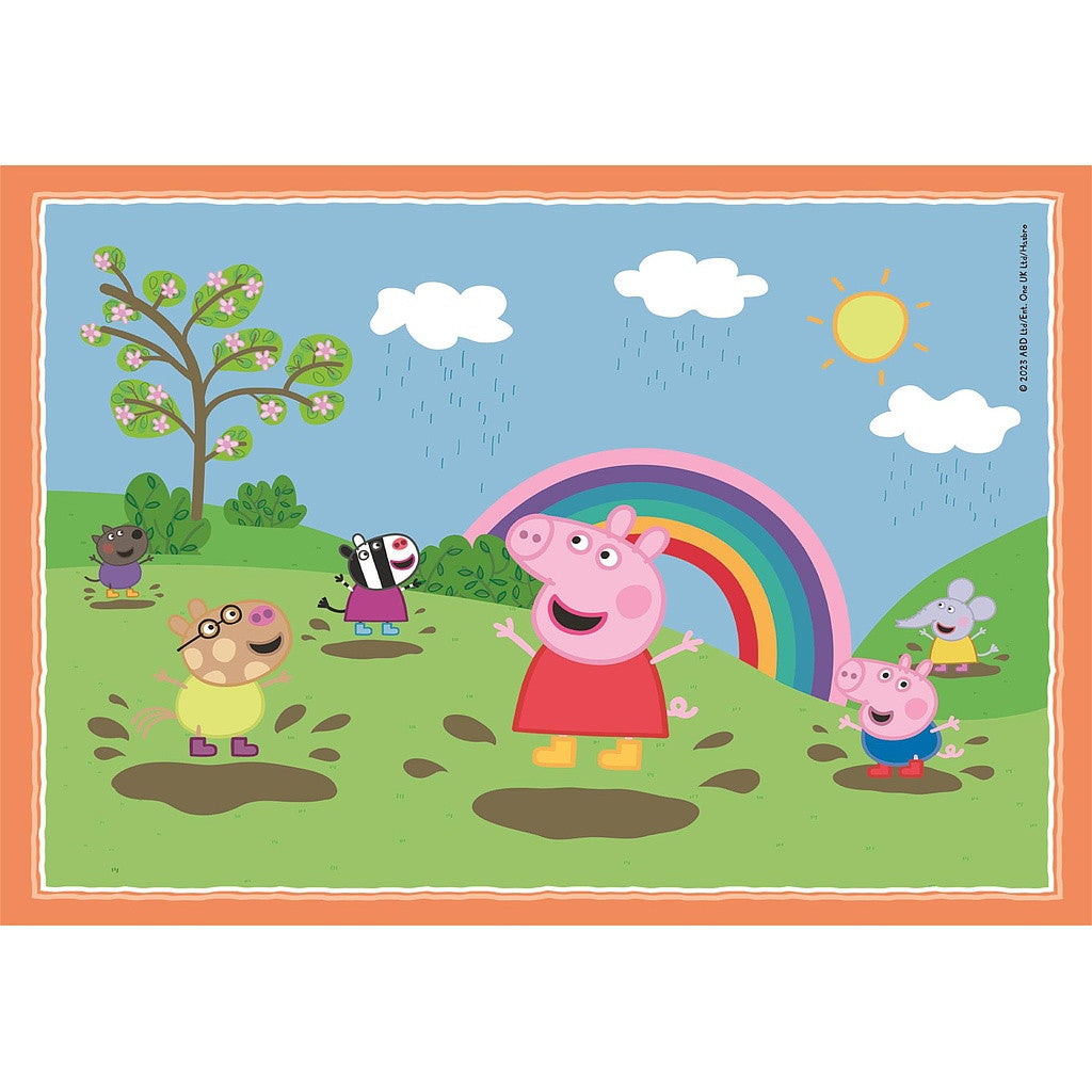 Peppa malac Pikniks un skola 4 az 1-ben puzzle Clementoni