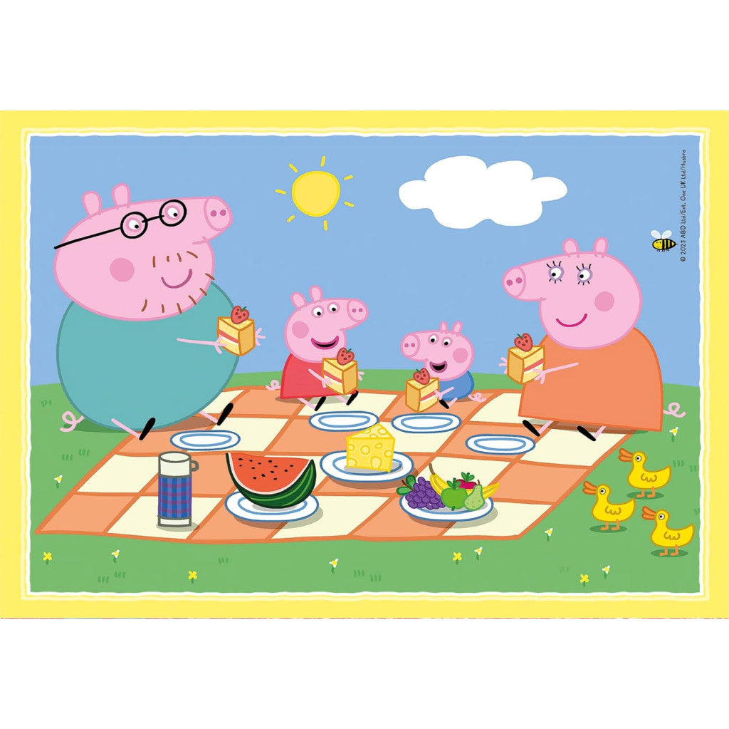 Peppa malac Pikniks un skola 4 az 1-ben puzzle Clementoni